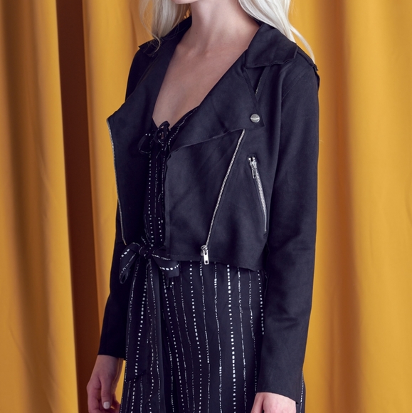 🍁 Suede moto jacket - Picture 4 of 7